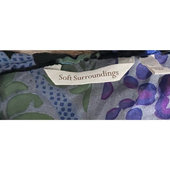 Soft Surroundings Women's S Purple Black Burnout Whimsigoth Celestial Tunic Top - Picture 5 of 6